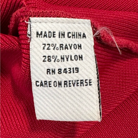 Venini Red Beaded Draped Tie Back Sz M - Picture 9 of 12